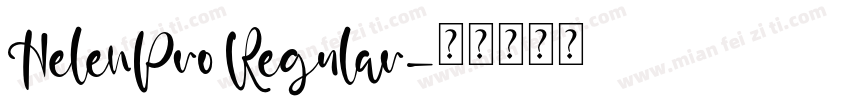 HelenPro Regular字体转换